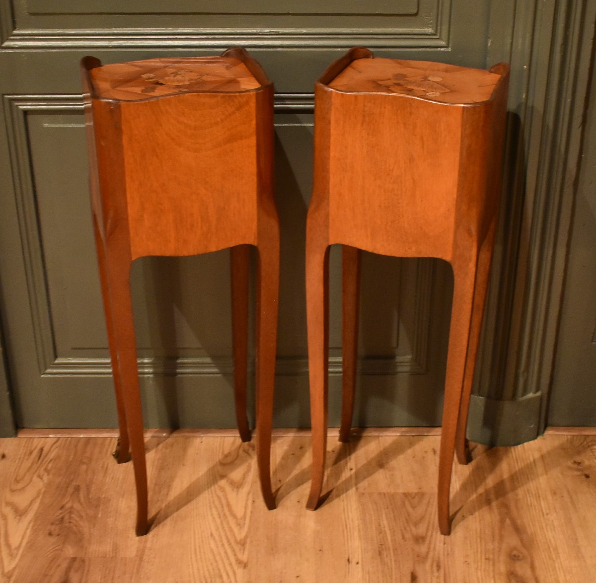 Pair Of Louis XV Small Bedside Tables-photo-5