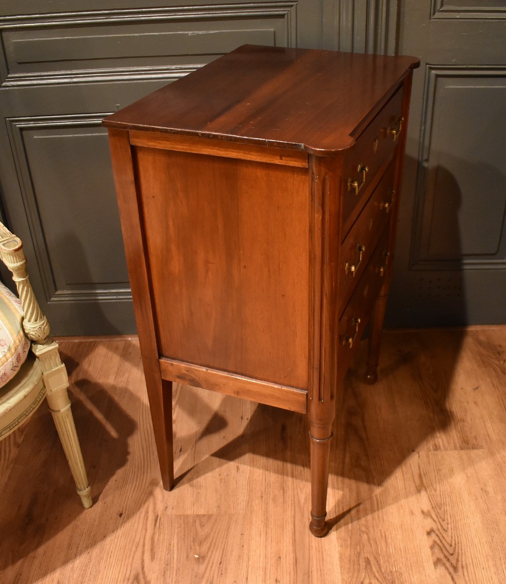 Very Small Mahogany Chest Of Drawers-photo-4