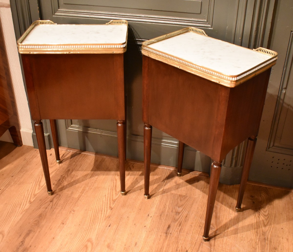 Paire de chevets de style Louis XVI-photo-5