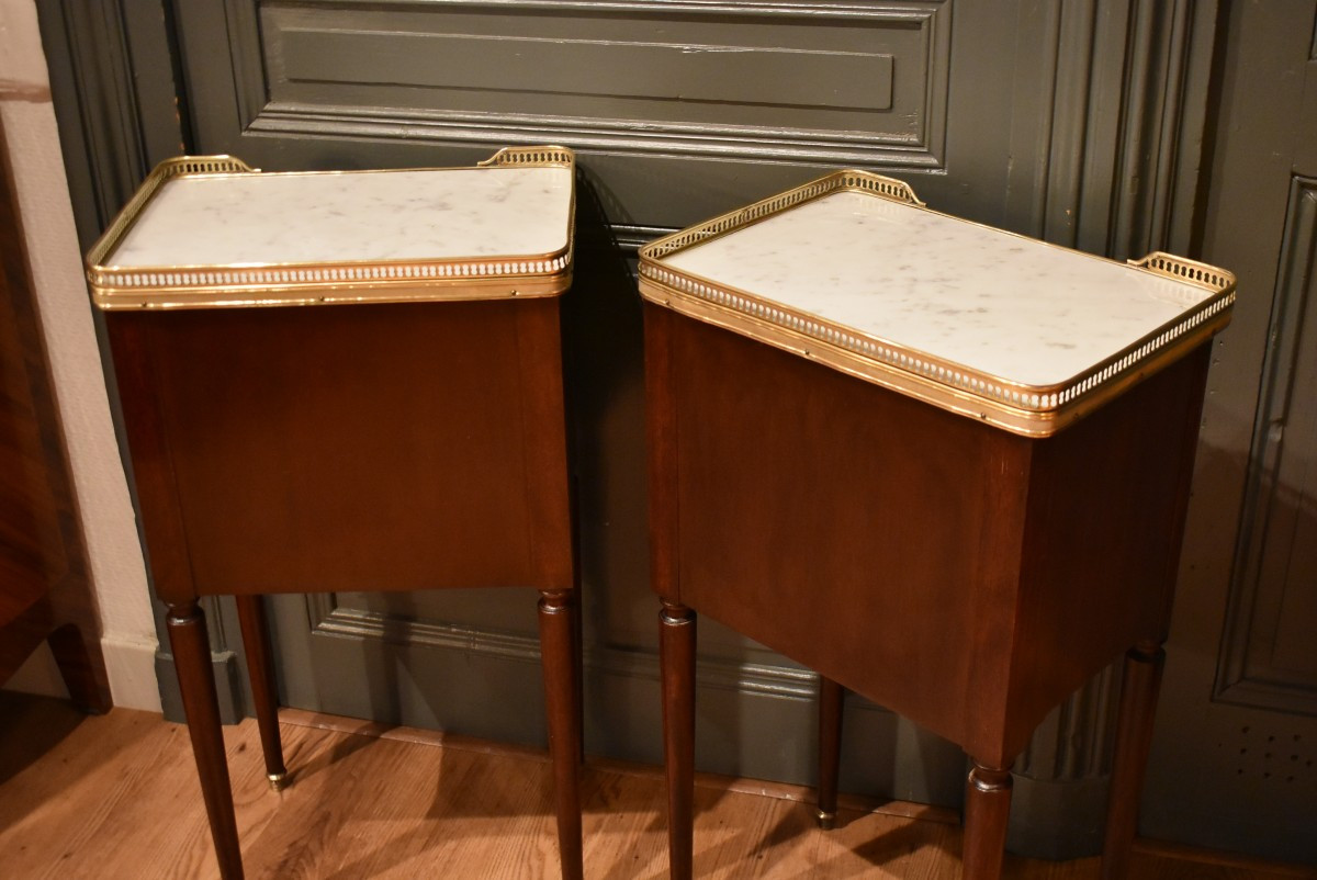 Paire de chevets de style Louis XVI-photo-6