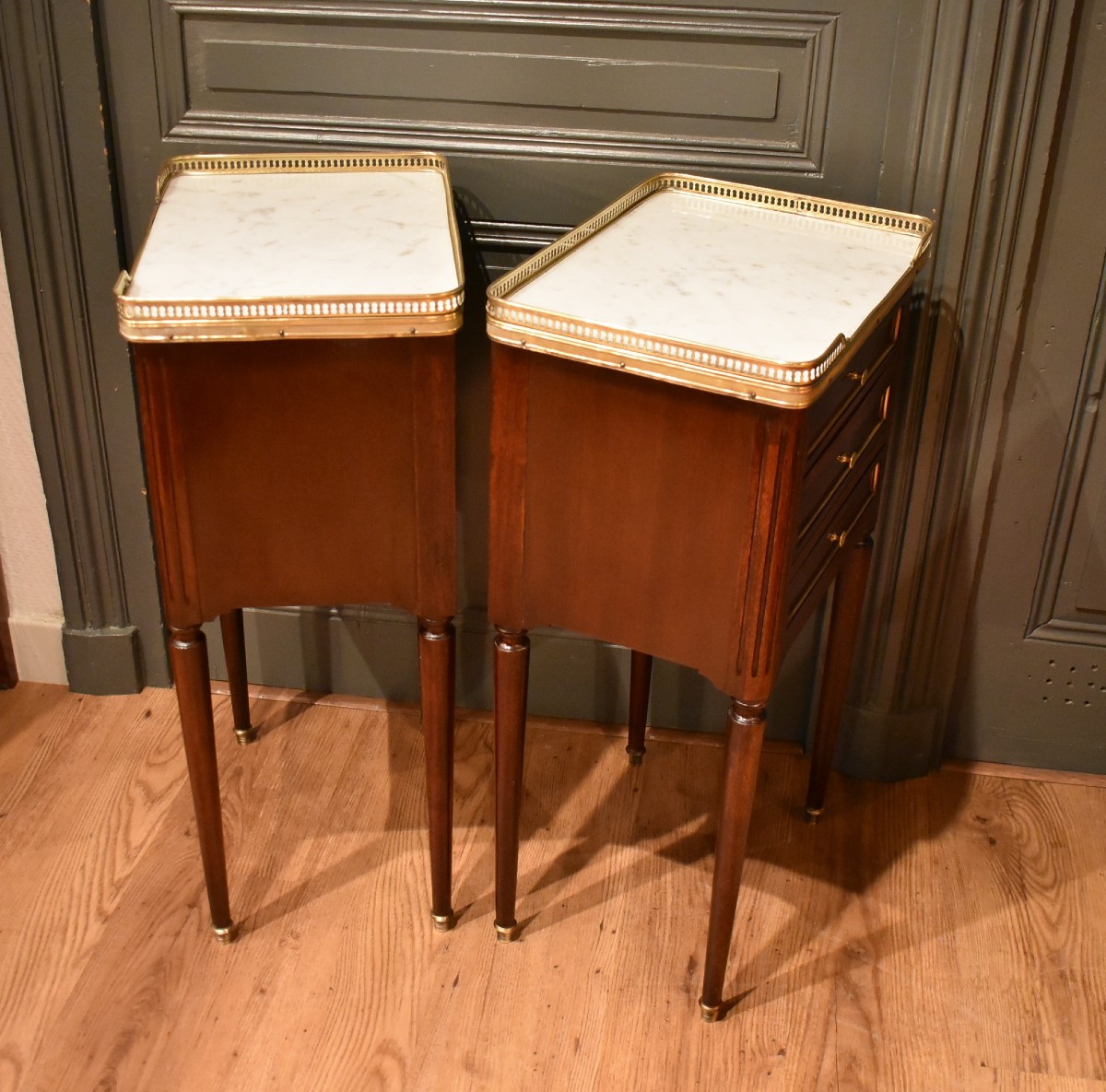 Paire de chevets de style Louis XVI-photo-7