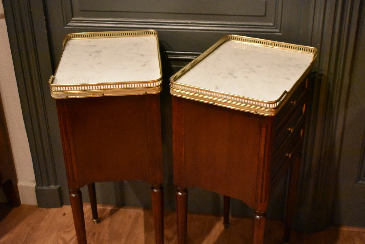 Paire de chevets de style Louis XVI-photo-8