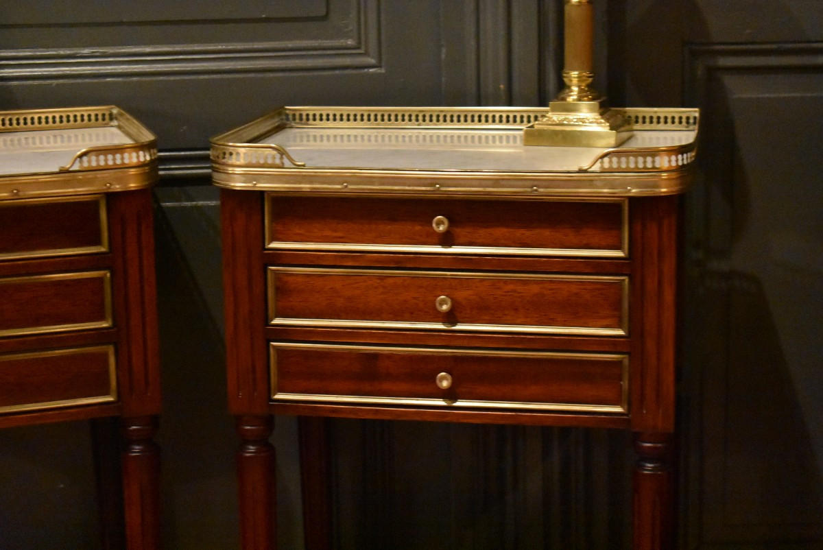 Paire de chevets de style Louis XVI-photo-3