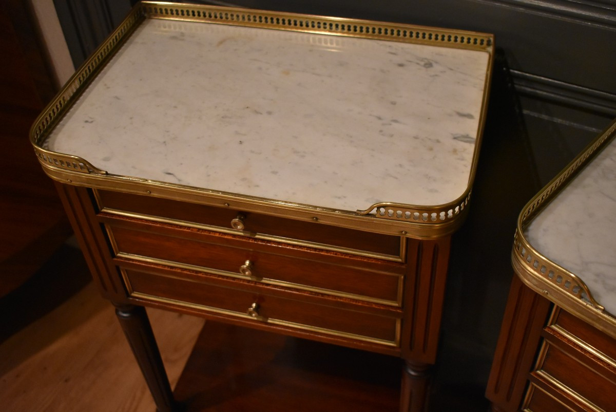 Paire de chevets de style Louis XVI-photo-3