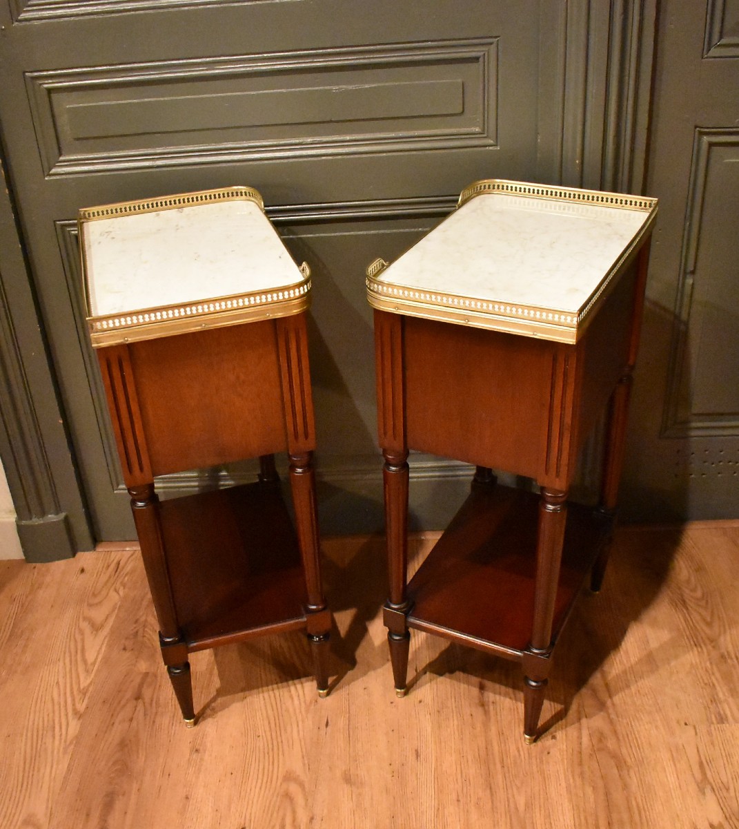 Paire de chevets de style Louis XVI-photo-5