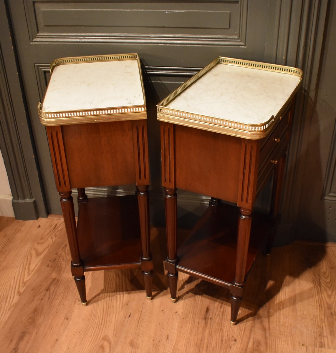 Paire de chevets de style Louis XVI-photo-8