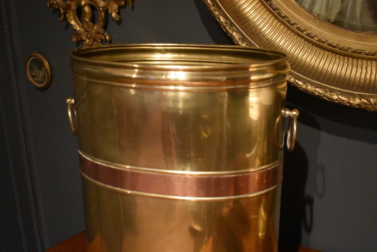 Brass Wastepaper Basket-photo-2