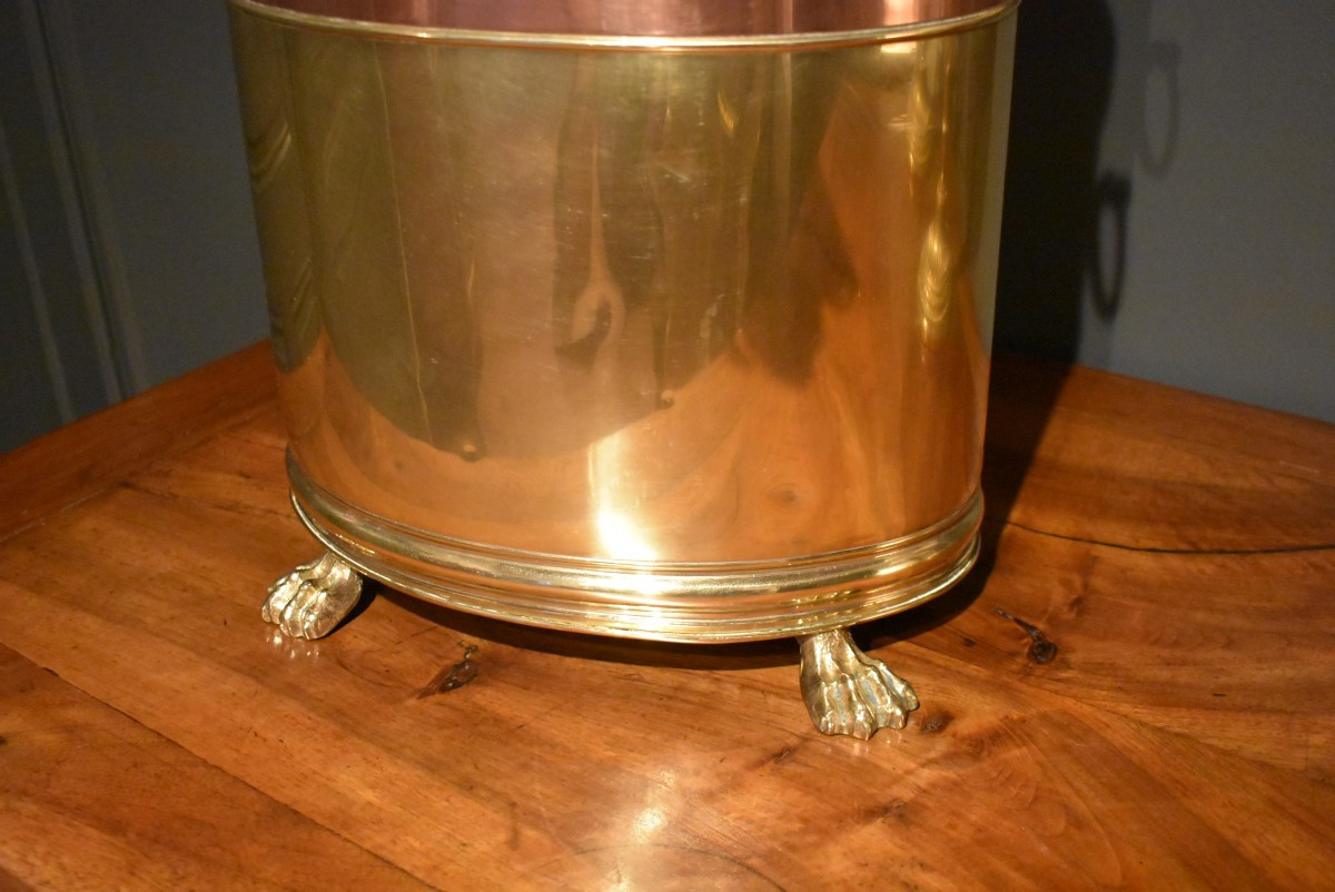Brass Wastepaper Basket-photo-3