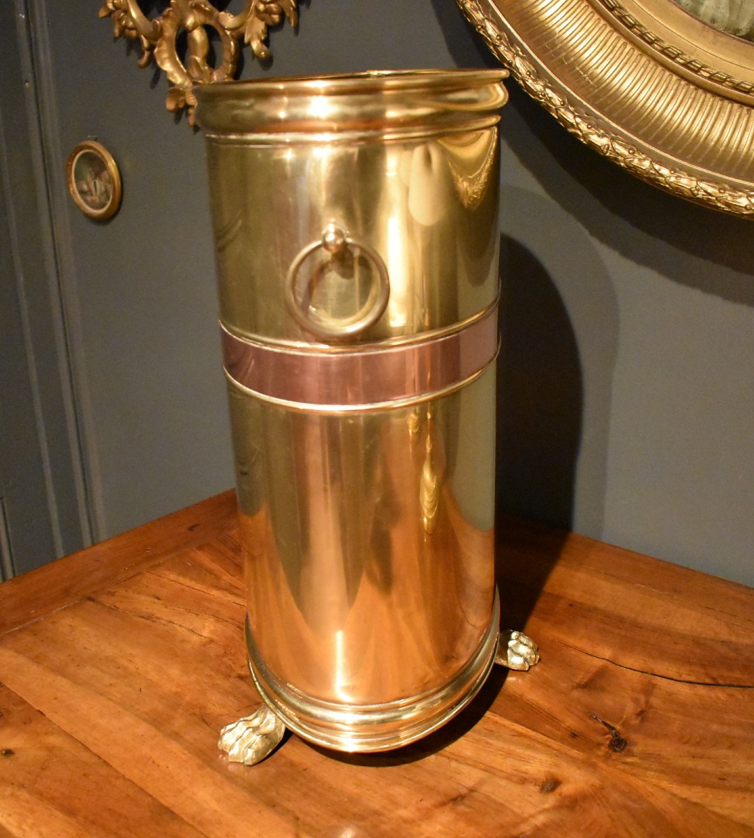 Brass Wastepaper Basket-photo-4