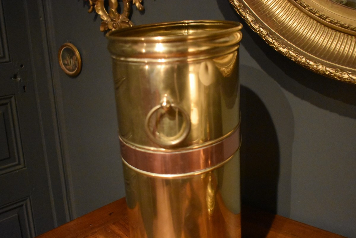 Brass Wastepaper Basket-photo-1