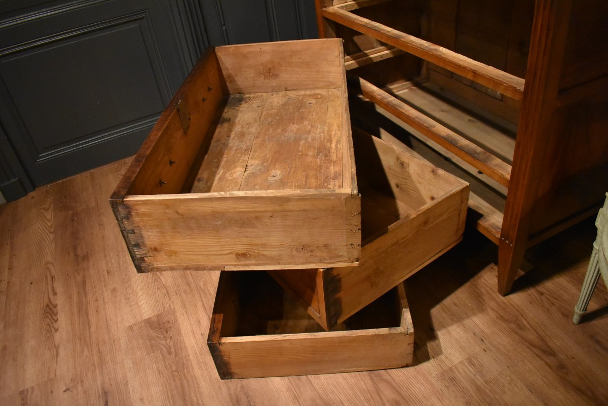 Louis XVI Style Walnut Chest Of Drawers-photo-1