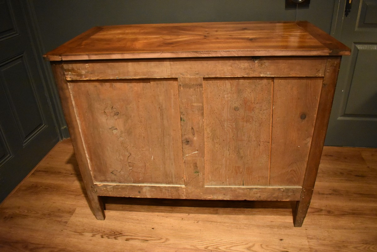 Louis XVI Style Walnut Chest Of Drawers-photo-8