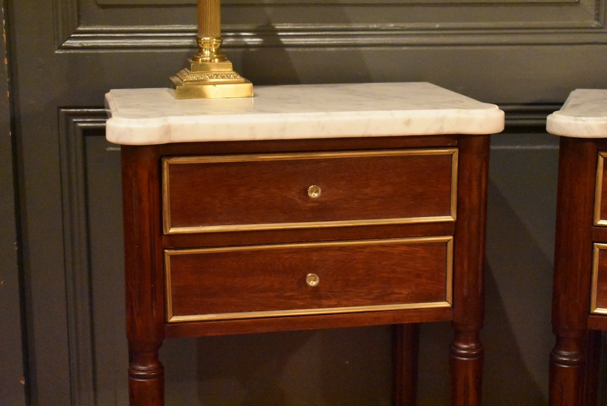 Paire de chevets de style Louis XVI-photo-3