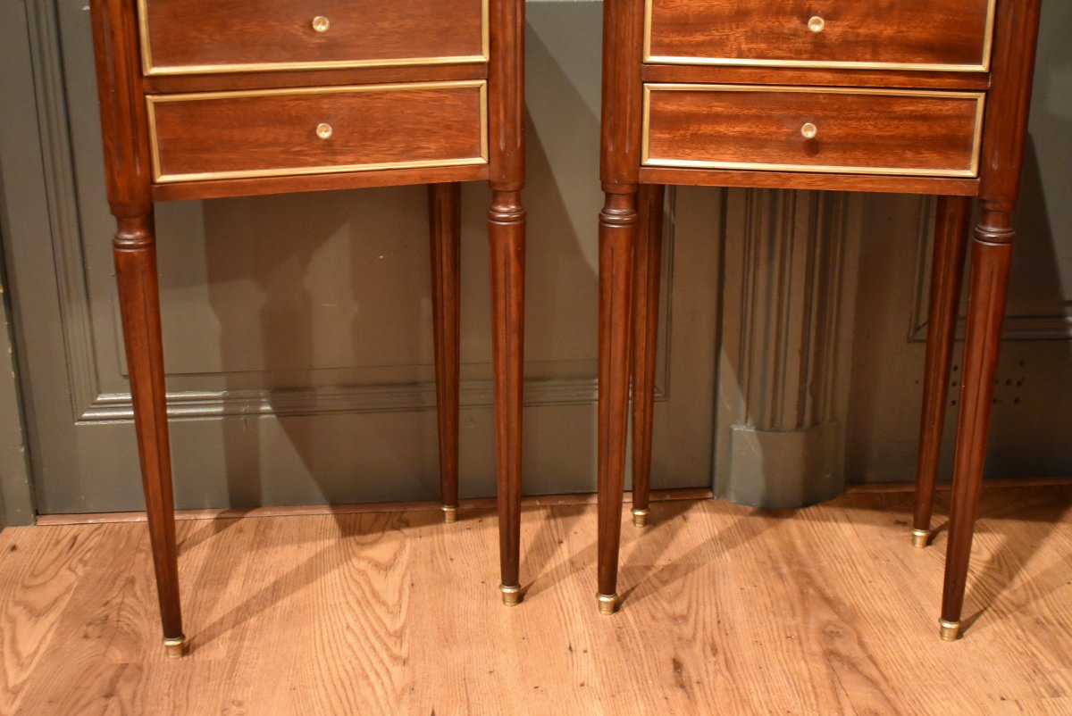 Paire de chevets de style Louis XVI-photo-4