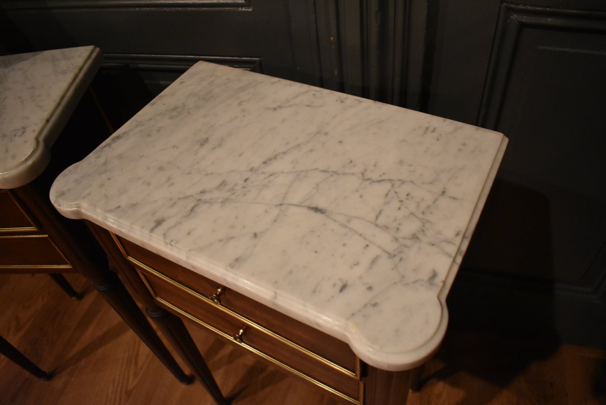 Paire de chevets de style Louis XVI-photo-1