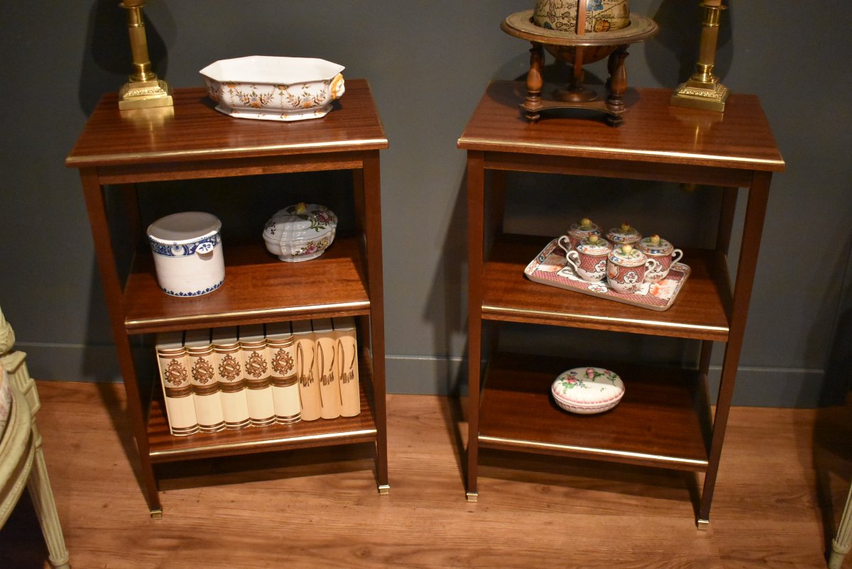 Pair Of Three-top Tables-photo-2
