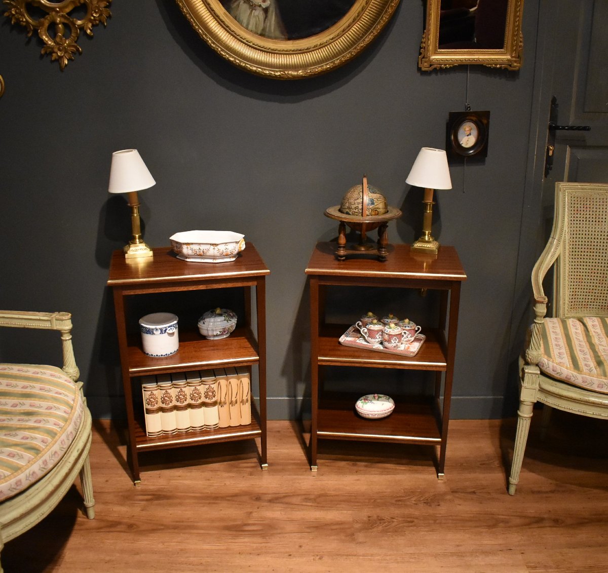 Pair Of Three-top Tables