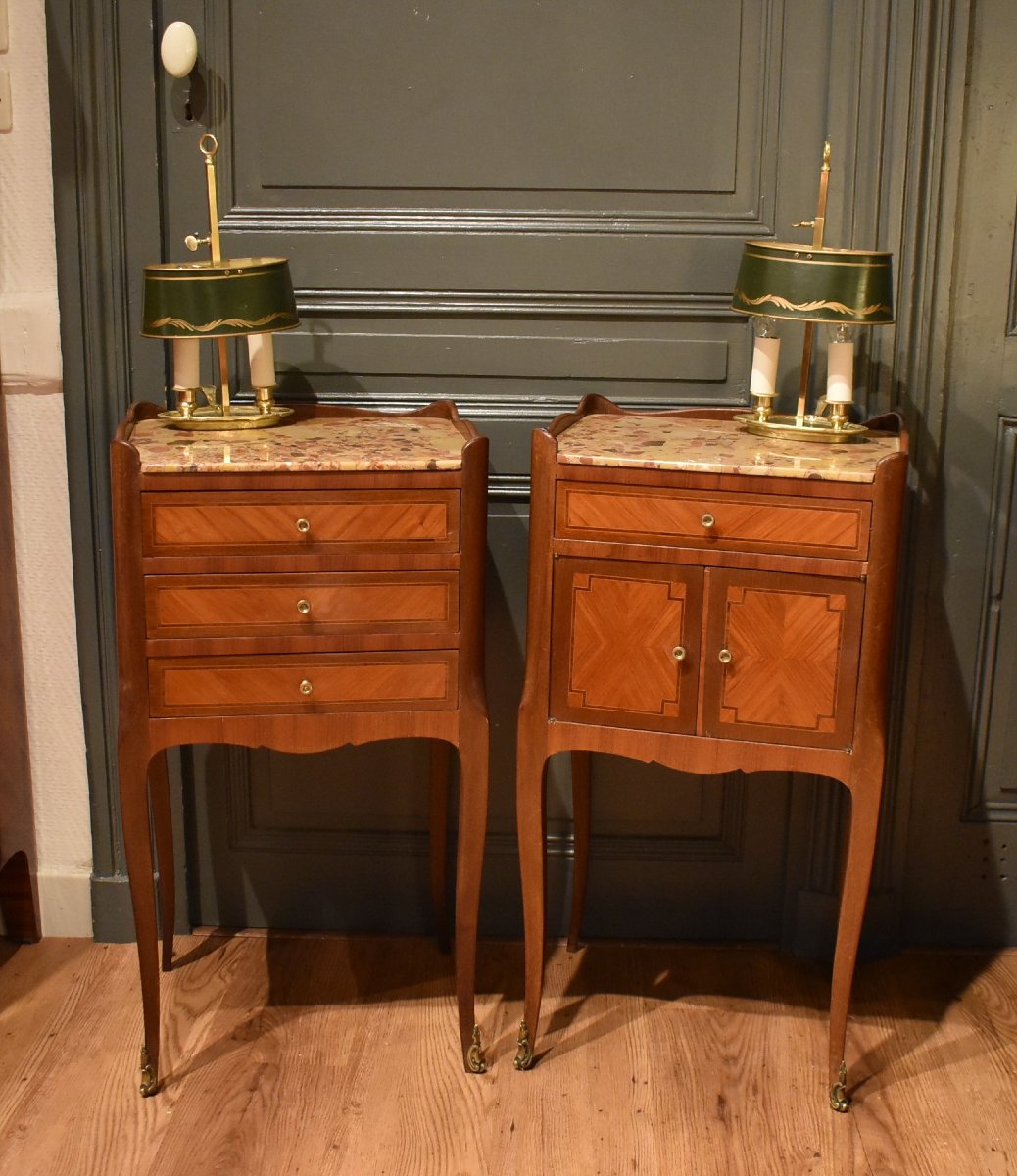 Pair Of Louis XV Style Bedside Tables