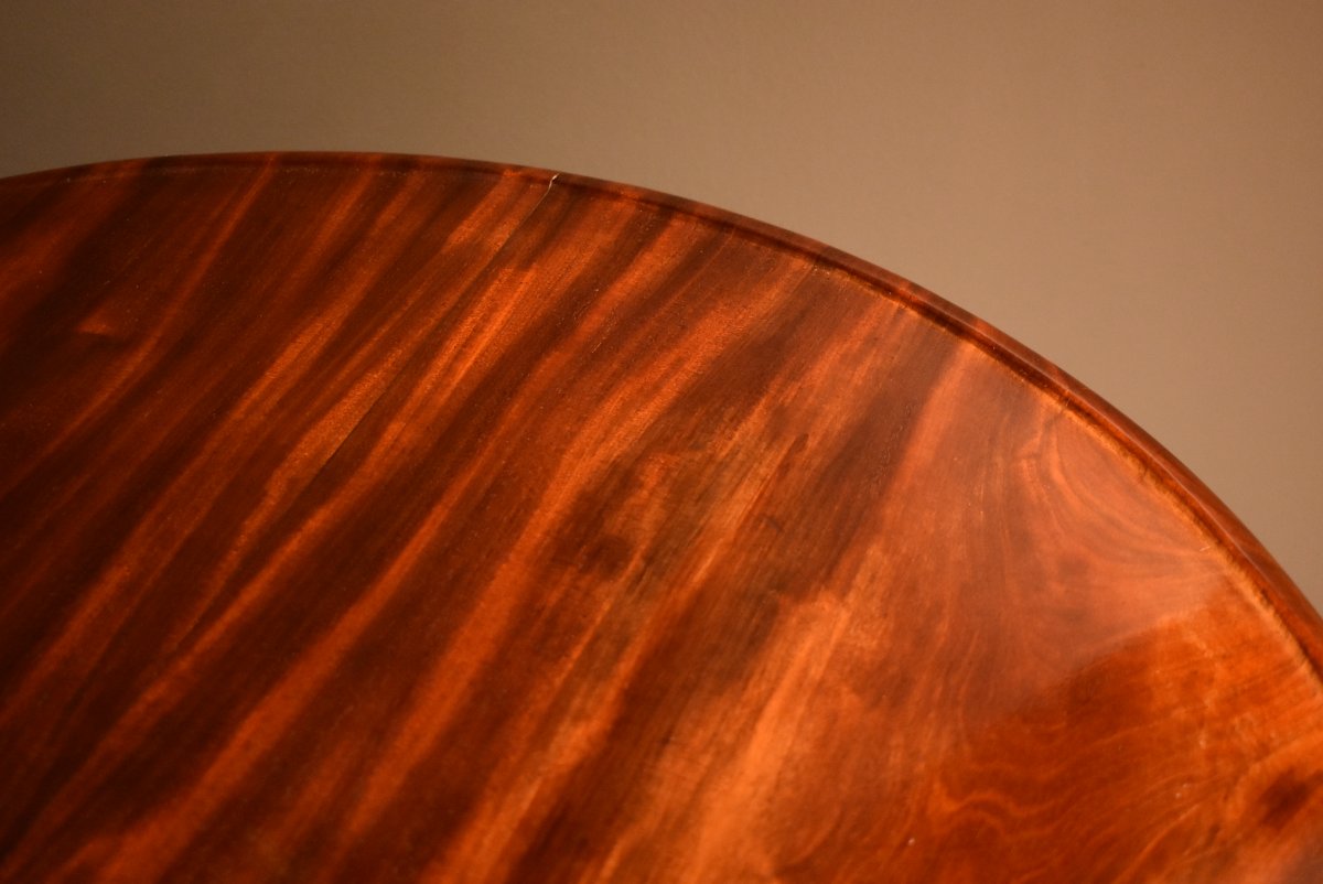 Mahogany Tilting Pedestal Table-photo-1