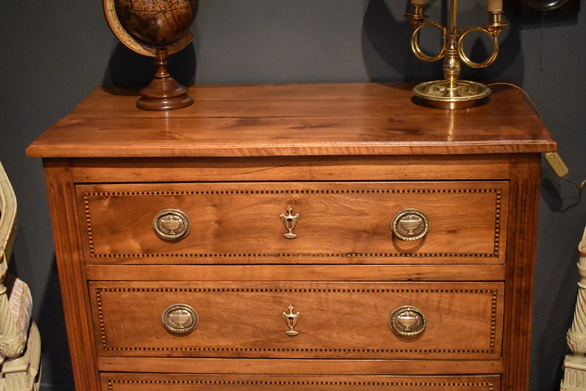 Petite commode en noyer-photo-3