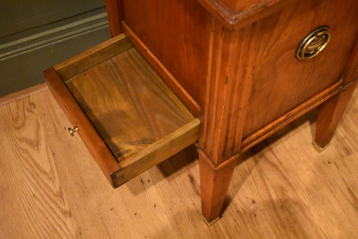 Square Louis XVI-style Cherrywood Planter On Legs-photo-4