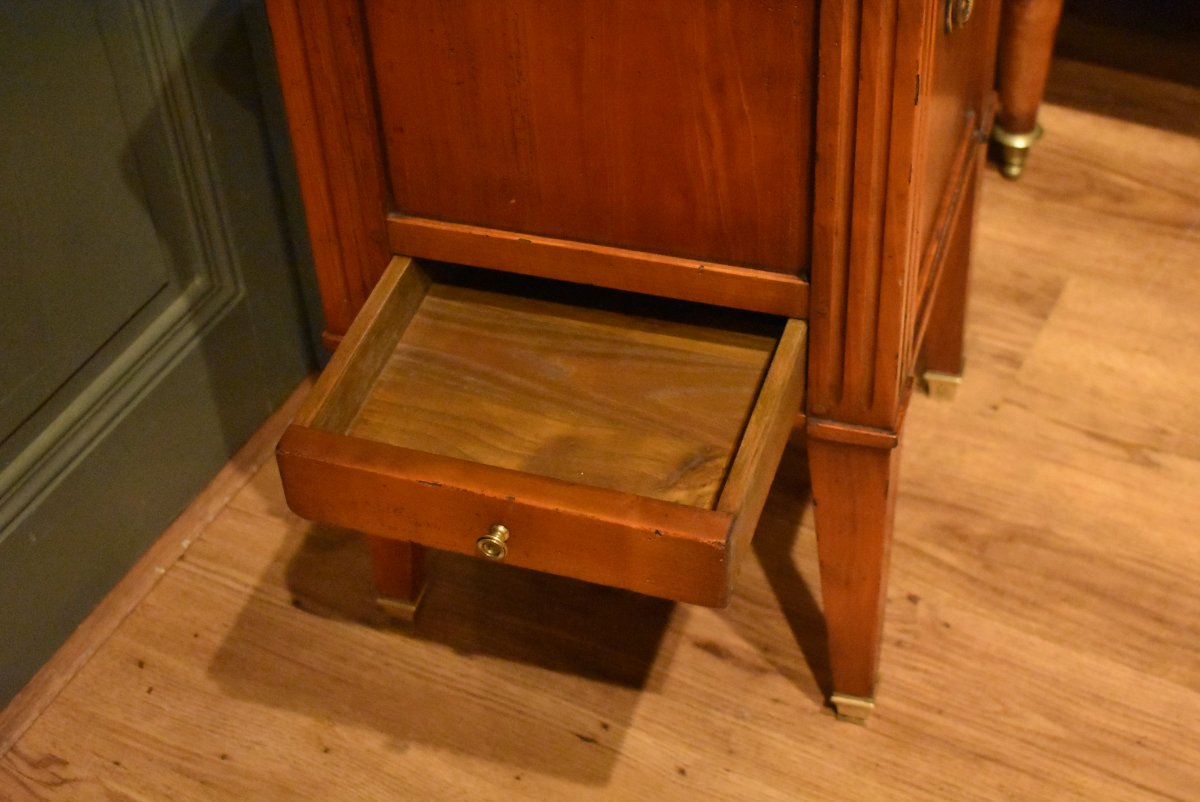Square Louis XVI-style Cherrywood Planter On Legs-photo-1
