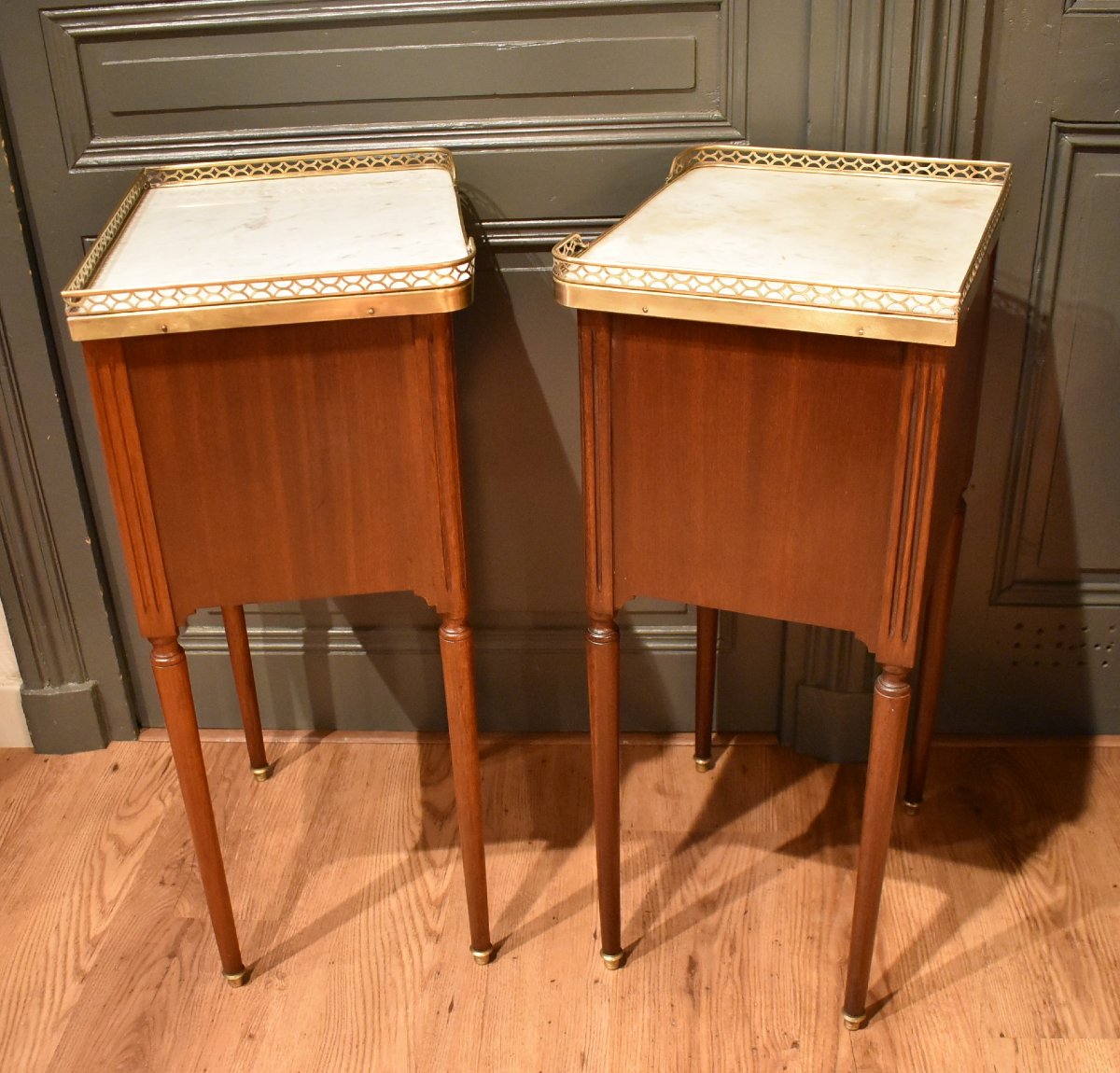 Pair Of Louis XVI-style Nightstands-photo-4