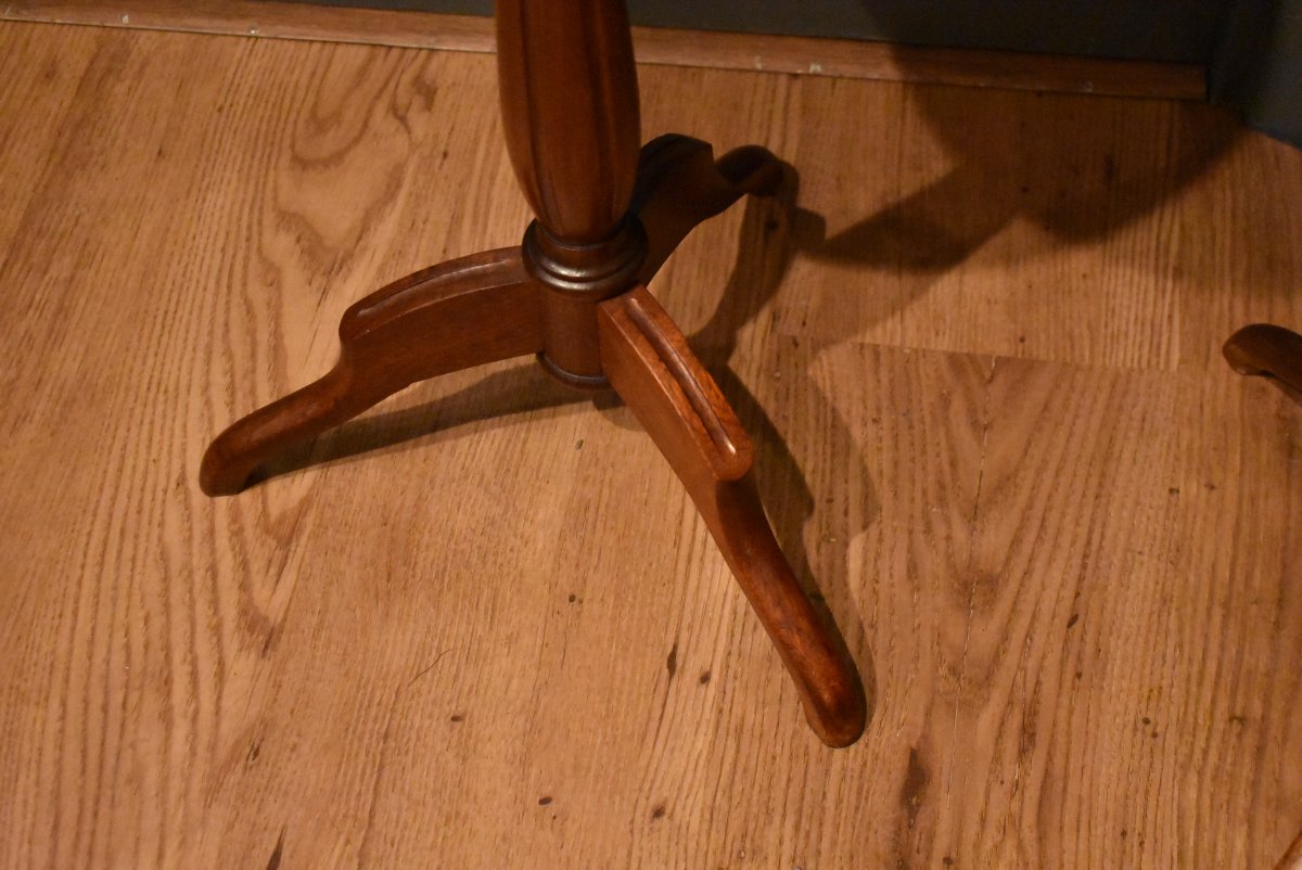 Pair Of Small Louis XVI-style Pedestal Tables-photo-5