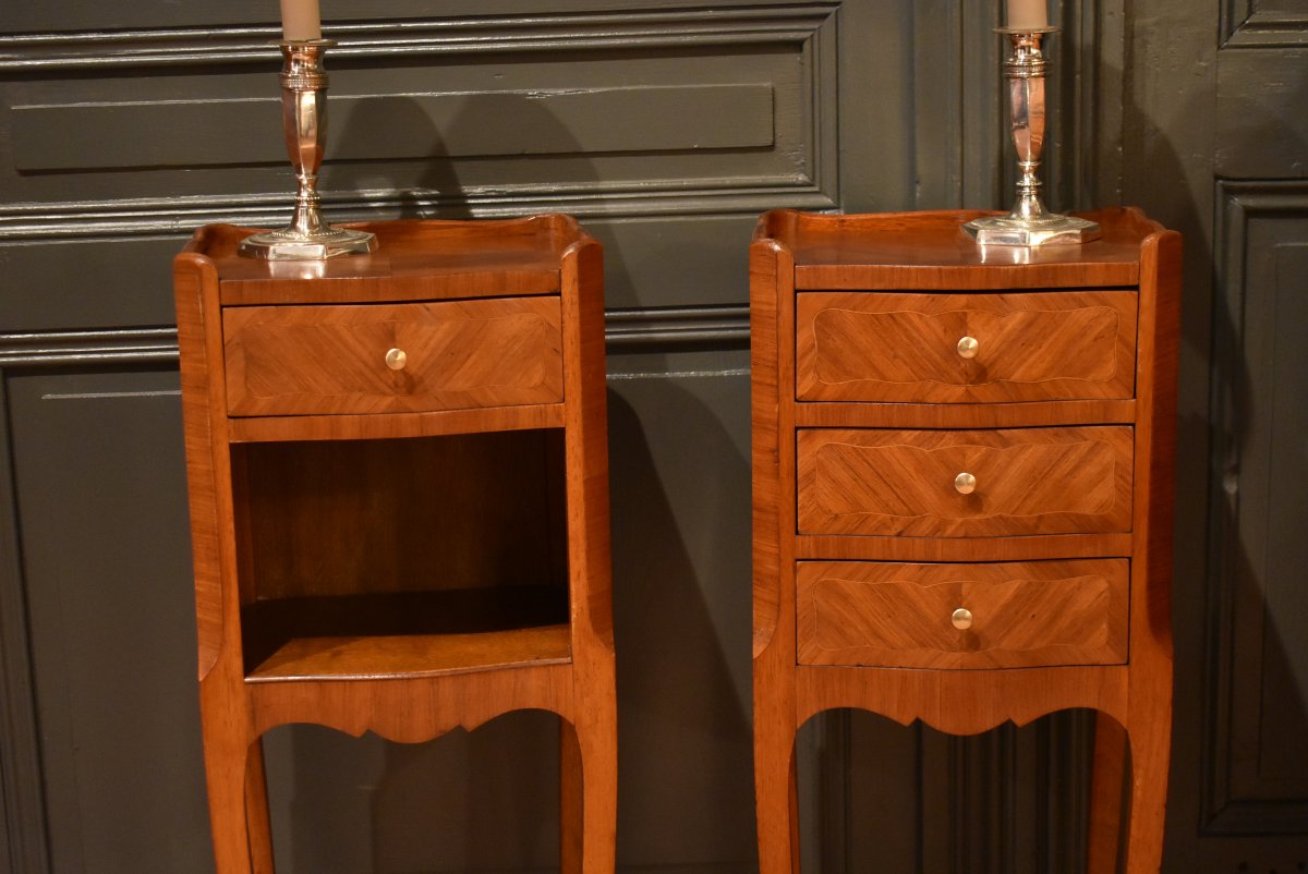 Pair Of Louis XV-style Nightstands-photo-3