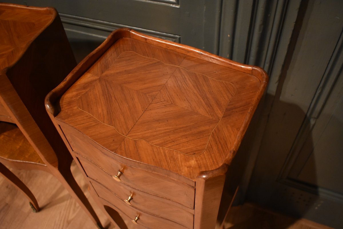 Pair Of Louis XV-style Nightstands-photo-3