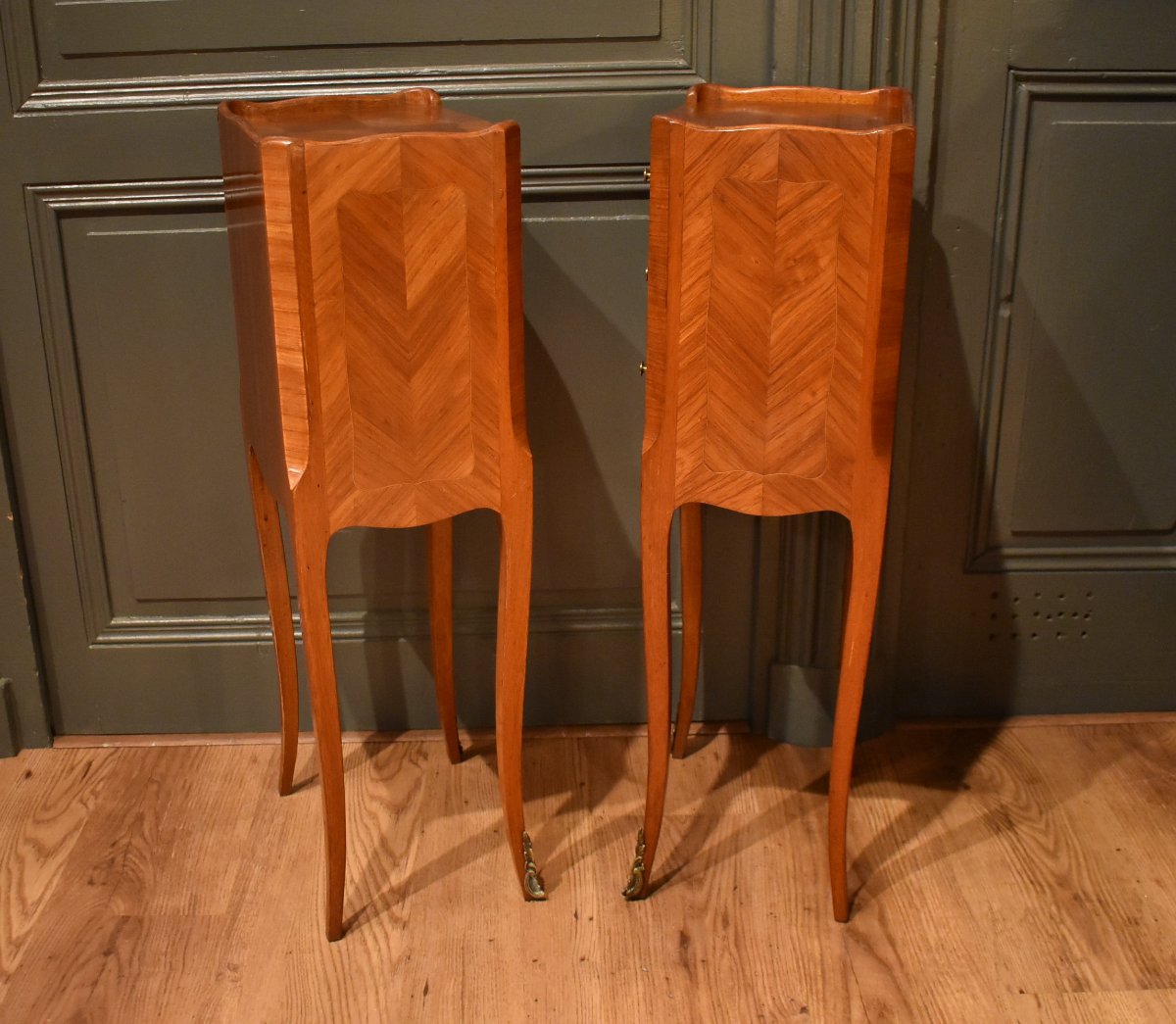 Pair Of Louis XV-style Nightstands-photo-5