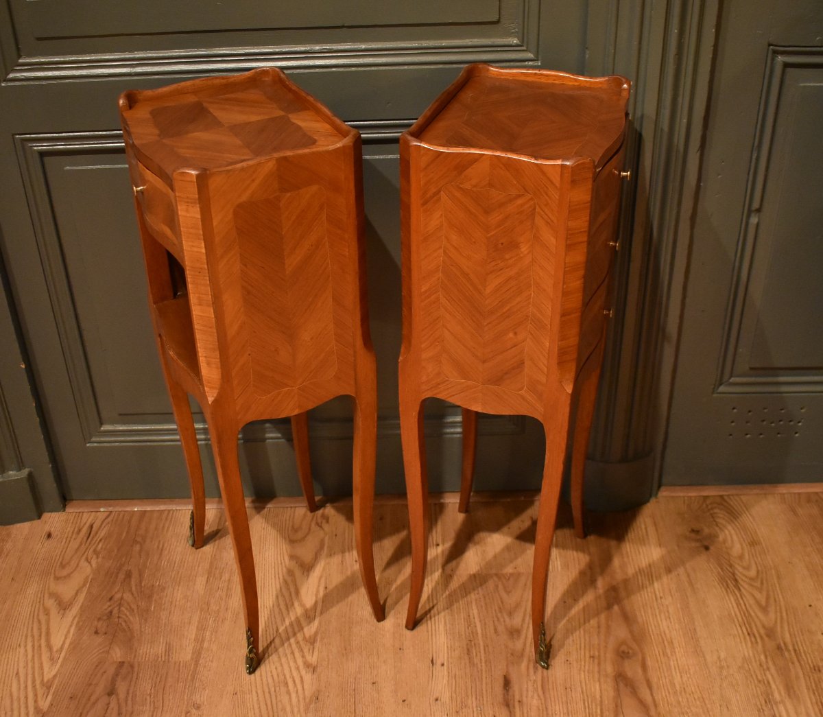 Pair Of Louis XV-style Nightstands-photo-7