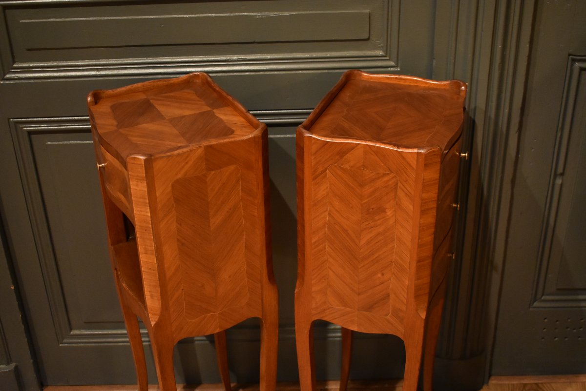 Pair Of Louis XV-style Nightstands-photo-8