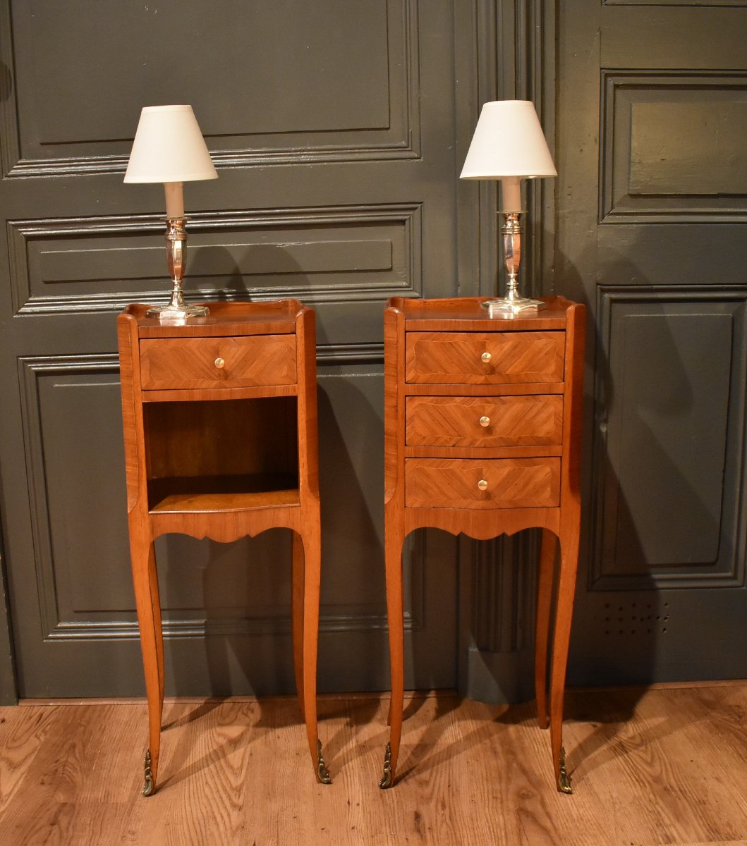 Pair Of Louis XV-style Nightstands