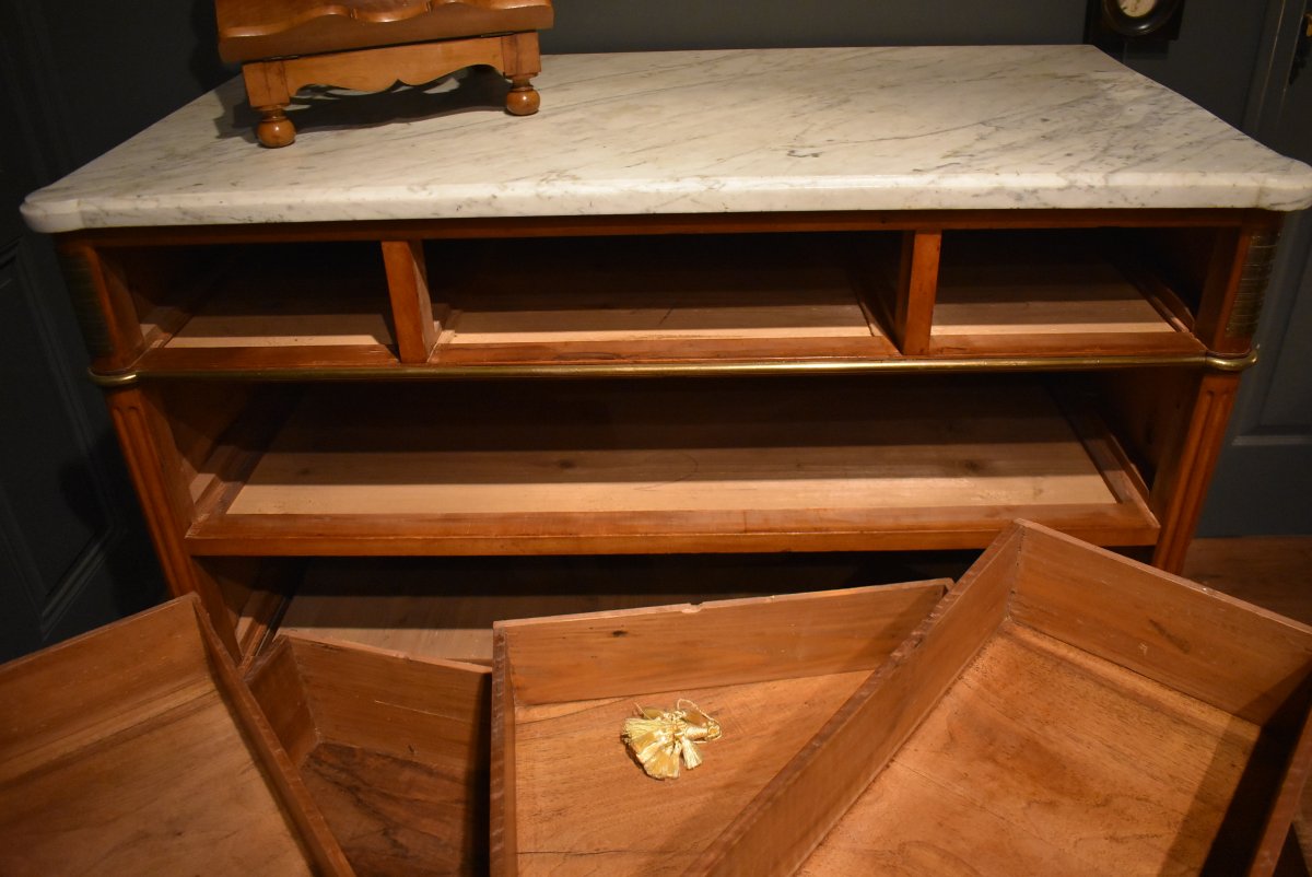 Commode  de style Louis XVI en noyer-photo-1