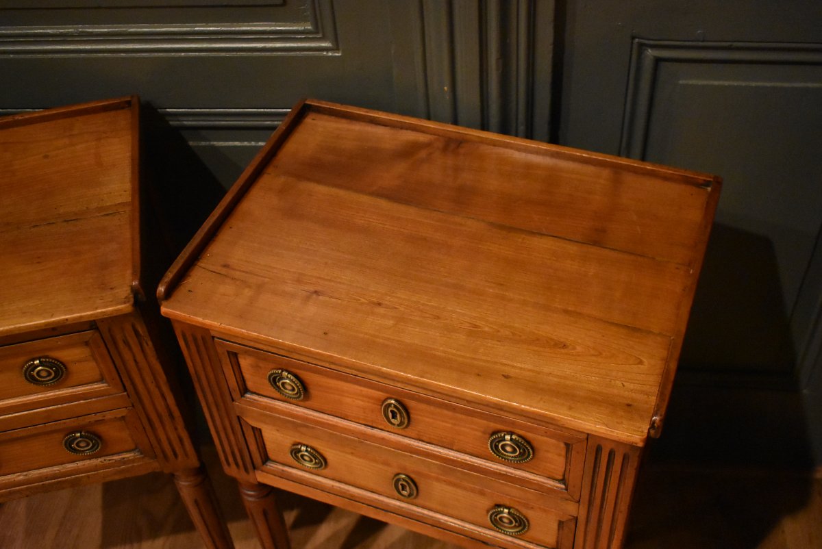 Paire de chevets de style Louis XVI-photo-3