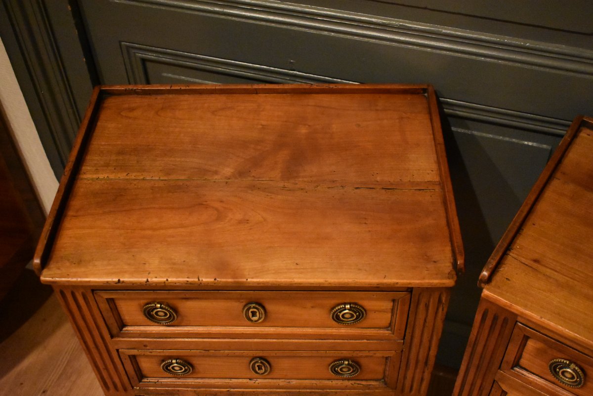 Paire de chevets de style Louis XVI-photo-4