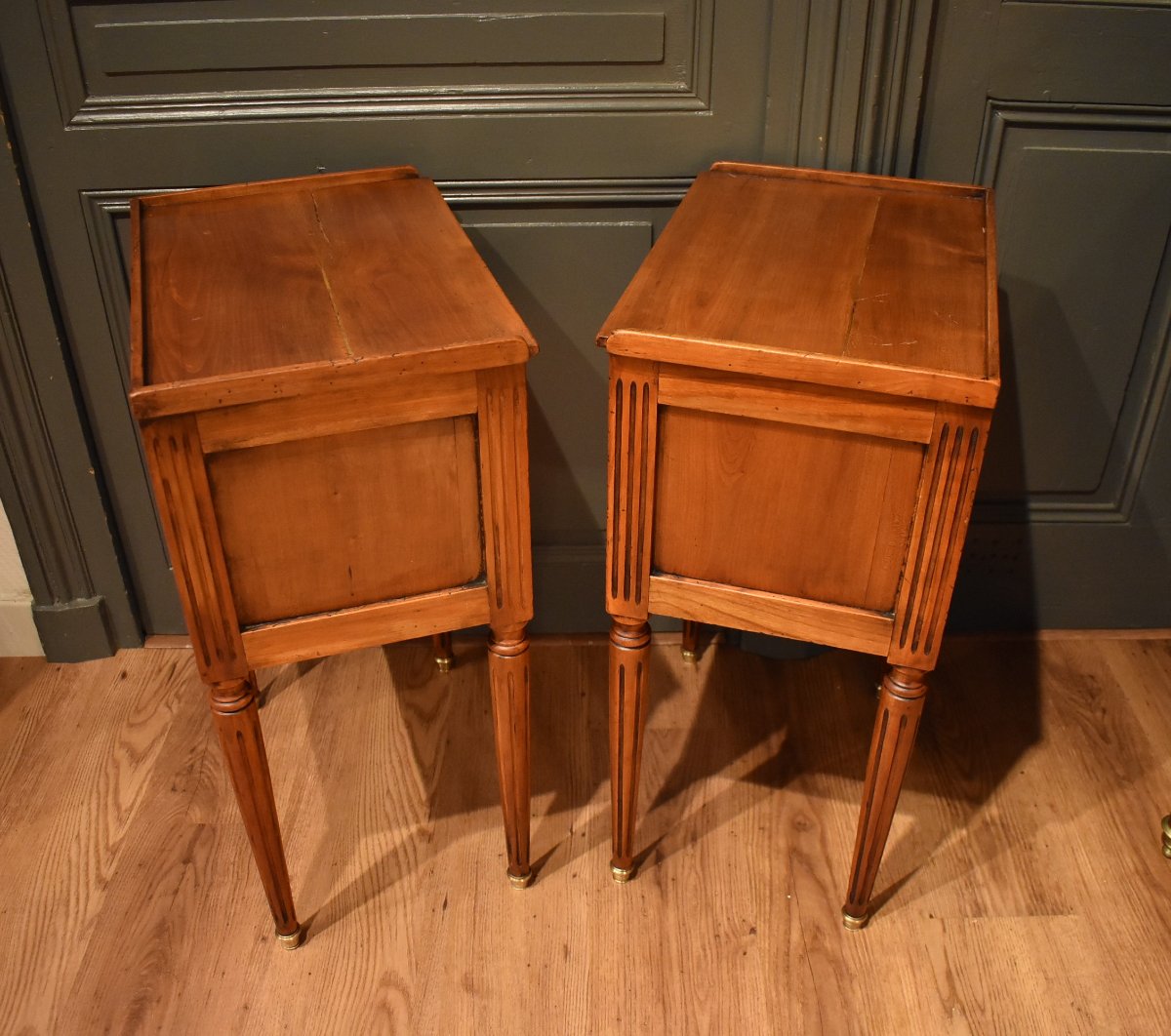 Paire de chevets de style Louis XVI-photo-5