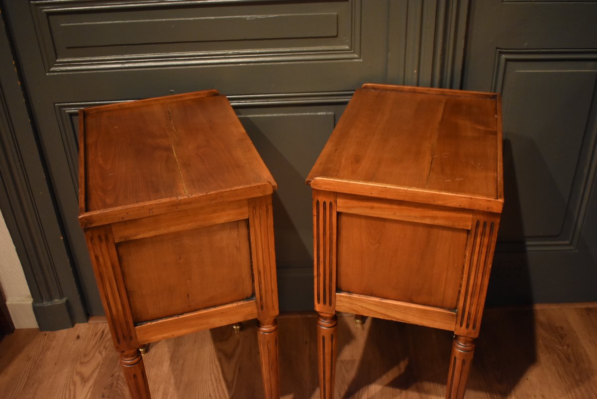 Paire de chevets de style Louis XVI-photo-6
