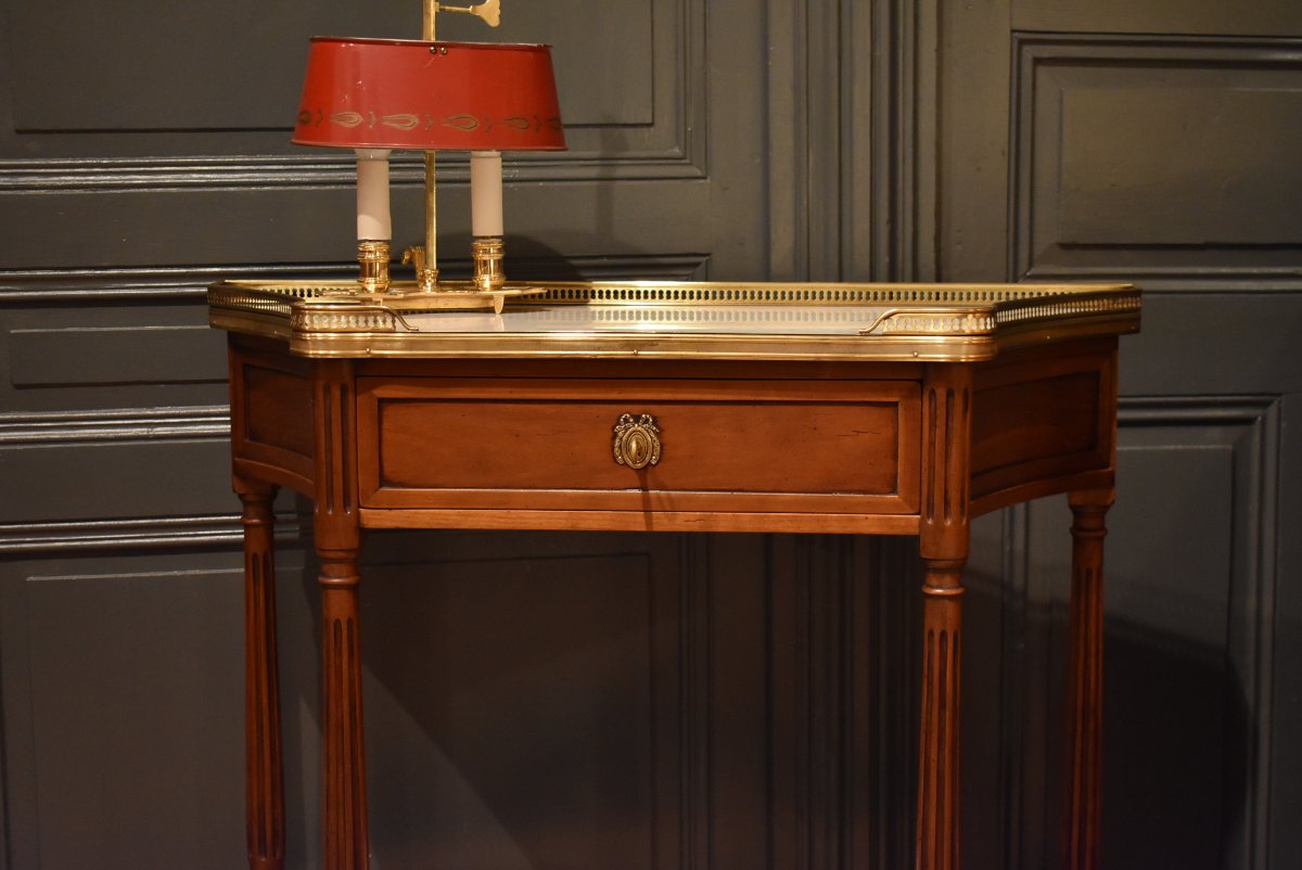 Console de style Louis XVI en acajou-photo-3