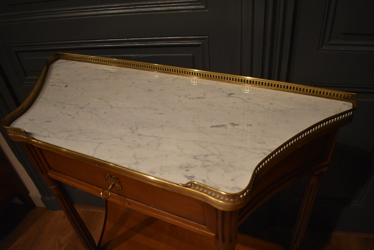 Console de style Louis XVI en acajou-photo-2
