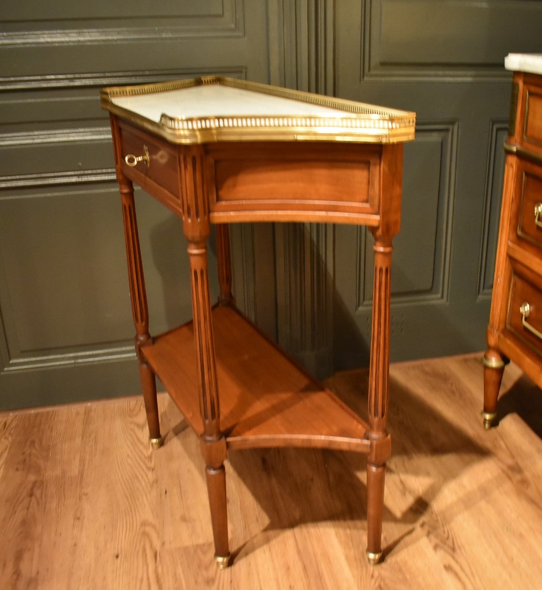 Console de style Louis XVI en acajou-photo-4