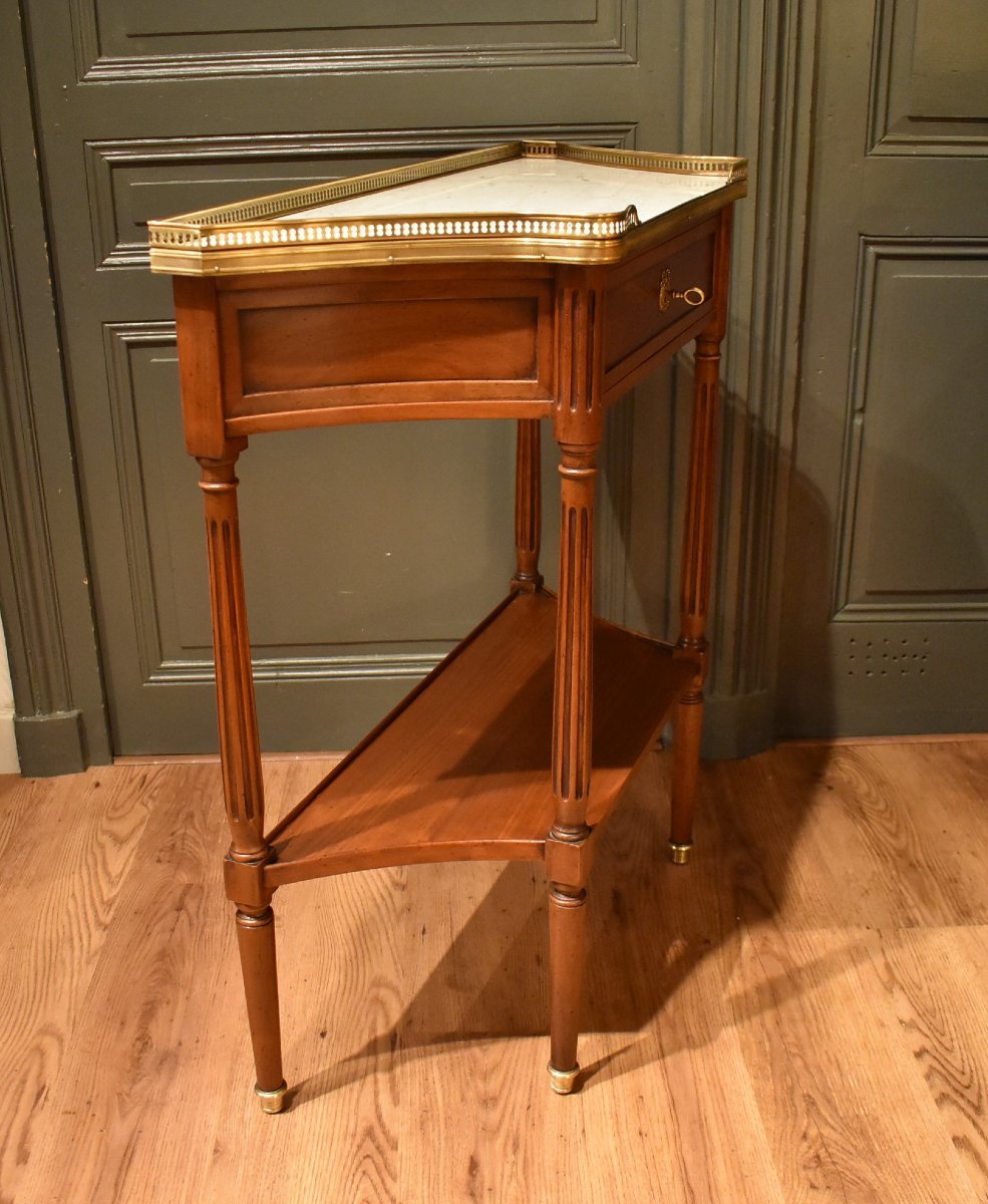 Console de style Louis XVI en acajou-photo-6