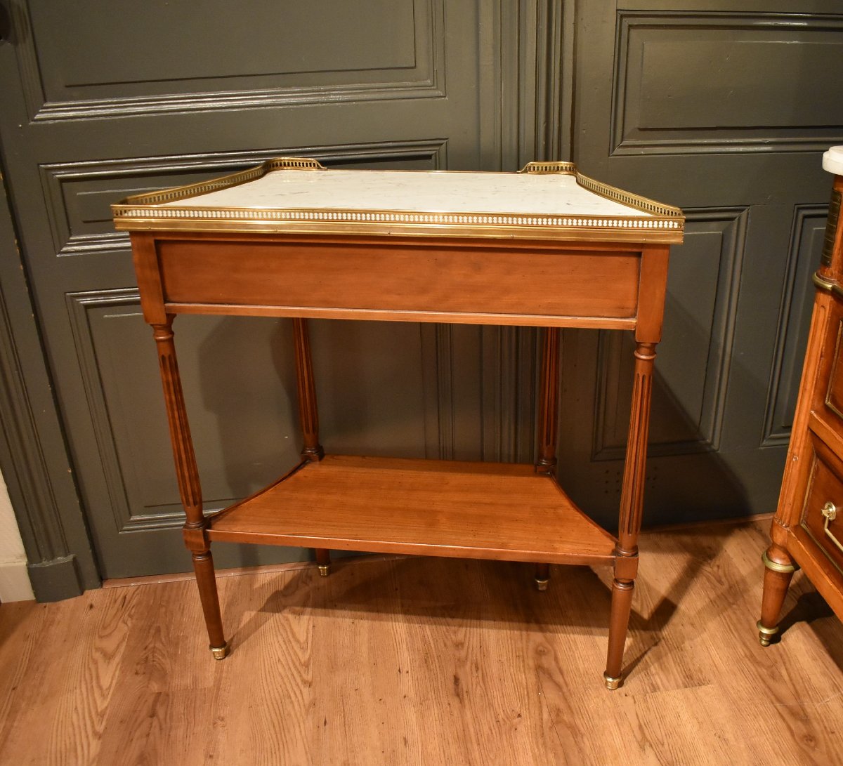 Console de style Louis XVI en acajou-photo-8