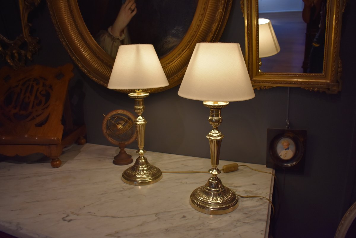 Pair Of Louis XVI-style Lamps-photo-2