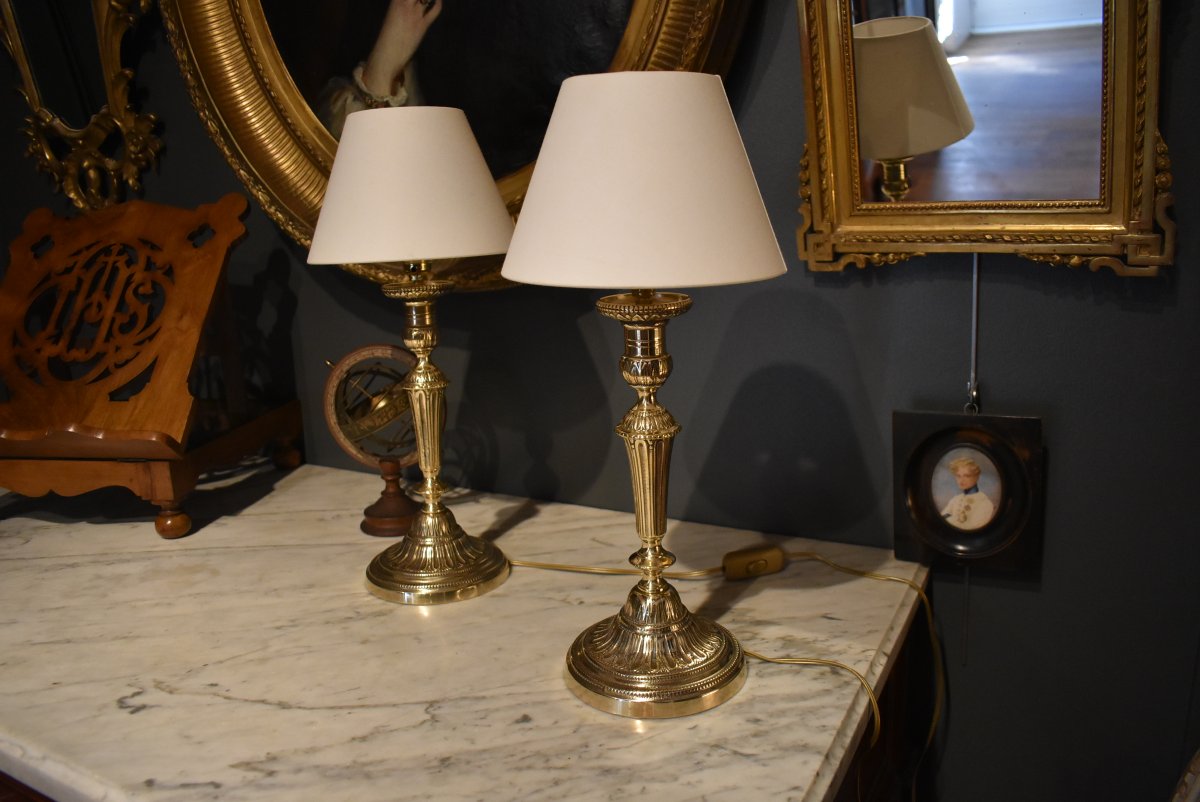 Pair Of Louis XVI-style Lamps-photo-3