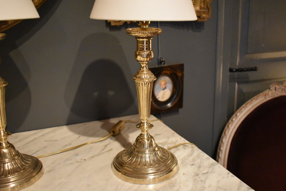 Pair Of Louis XVI-style Lamps-photo-7
