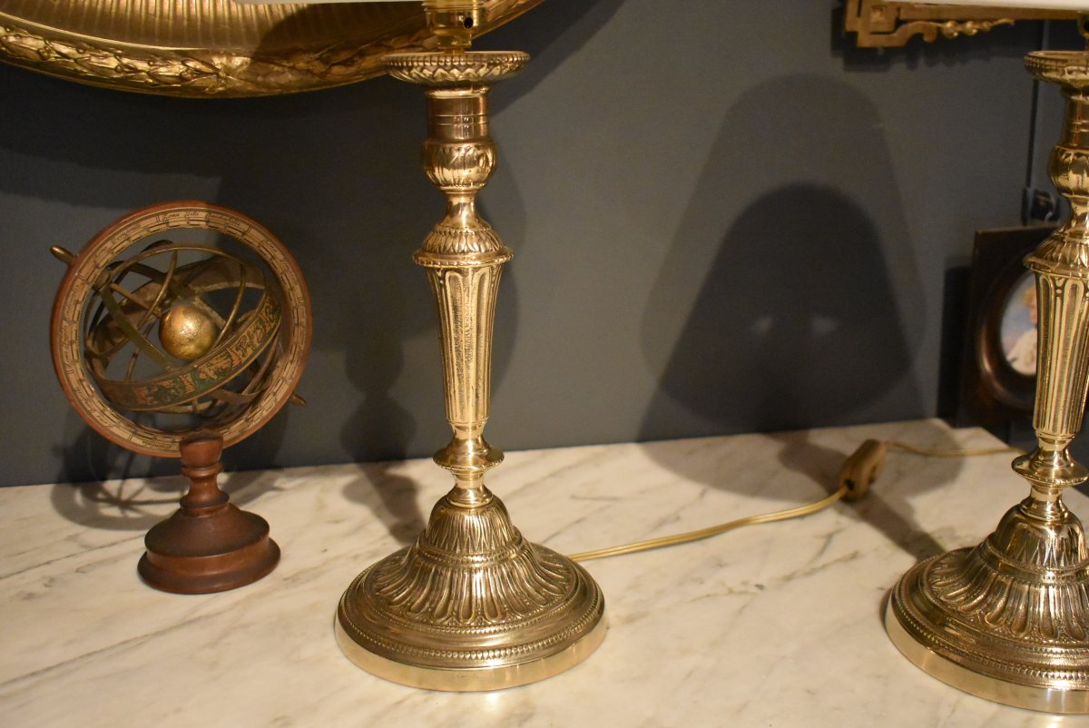 Pair Of Louis XVI-style Lamps-photo-8