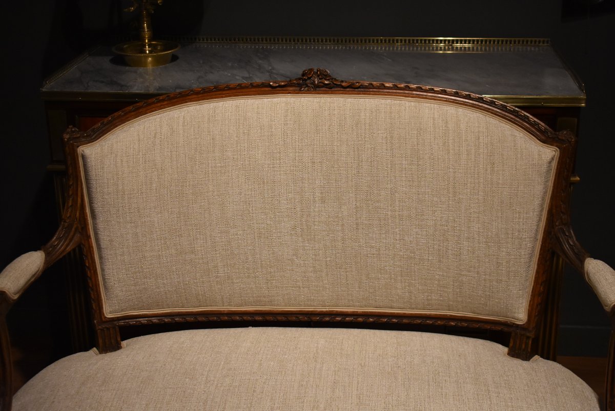 Petit canapé de style Louis XVI-photo-2
