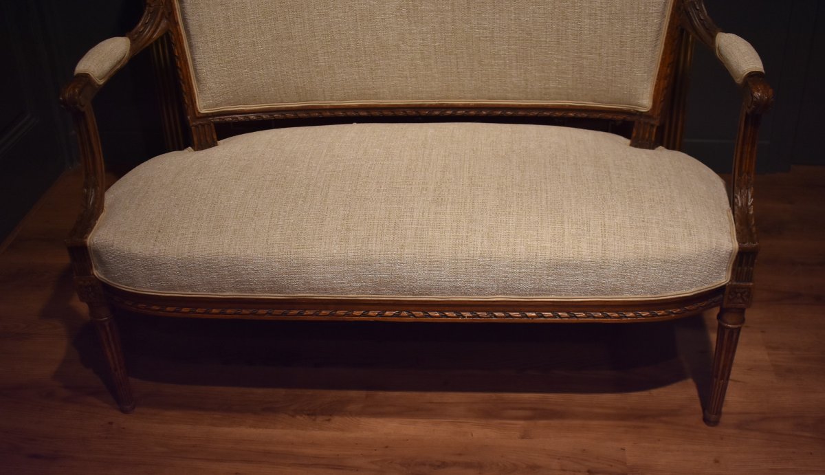Petit canapé de style Louis XVI-photo-3